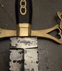 1840s W R Goulding Co New York Odd Fellows 31  Multi Insignia Inlaid Sword Knife