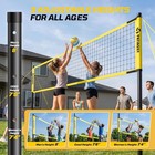 Portable Professional Volleyball Net Set With Adjustable Poles  Carry Bag  Ball