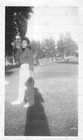 Vintage Photo African American Woman Smiling Outdoors In Park 1950s Snapshot 