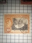 Dominica Kgvi Stamp Page 1938 Pictorials 10s 5s 2s6d Used Collection