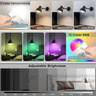 2-8pcs E27 Rechargeable Light Bulbs Remote Control Timer 300lm 3 Color W  12 Rgb