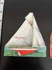 Lion Coffee Yacht   The Three Bears Paper Toys - Antique C  1895 Ad Trade Cards