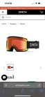 Smith Squad Snow Goggles Slate Frame  Everyday Red Mirror Lens  New  130