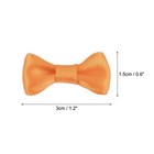 100pcs Orange Bow Ties 1 2 x0 6  Mini Bowknot For Crafting Satin Bows Bulk