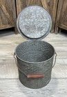 Vtg 1950s Air Breather Galvanized Metal Minnow Bucket Lake House Cabin Decor