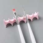 Soft Silicone Nail Pen Holder Brush Rack Shelf Uv Gel Brush Display Stand Makeup