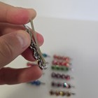 Hairpin Flowers Crystals Hair Pin Set Of 12 Pieces