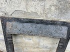 Antique Cast Iron Fireplace Insert  frame 