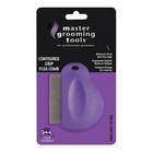 Master Grooming Tools Contoured Grip Flea Comb Purple