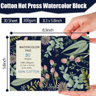 30 Sheets Watercolor Paper Pad  A5  8 3 X 5 8  Hot Press Watercolor Paper  140 L