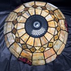 Vintage Tiffany-style 14    Stained Glass Lamp Shade Excellent