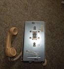 Vintage Bell System By Western Electric Beige Rotary Wall Phone 1970s Telephone