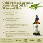Organic Cold-pressed Neem Seed Oil 100  Pure Skin Hair Treatment Moisturizer