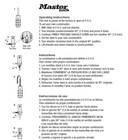 Master Lock Luggage Lock 647d Two  2  Pieces  Set Your Own Combination  W inst