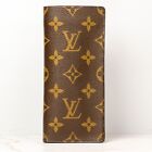 Louis Vuitton Etui A Lunettes Simple Glasses Case M62962 Monogram Brown Auth  s 