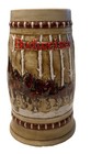 Very Rare Vintage 1981 Budweiser Holiday Beer Stein Snowy Woodlands Clydesdale