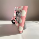 Mud Pie Baby Girl Picture Frame Pink Polka Dot Shoe Bow Nursery Decor