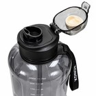 74 Oz Gym Water Bottle Bpa Free Leakproof Straw Sports Jug Gray