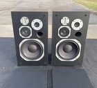 Pioneer Hpm-700 Speaker Pair Walnut With Grilles Vintage