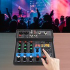 4-channel Professional Audio Mixer With Bluetooth  Usb   Dsp Effects