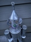 Vintage Midcentury Folkart-hanging Tinman-tin Cans  Bottlecaps  Ect  25    Nice