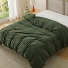 Bedsure Olive Green Duvet Queen  90  X 90   02 - Olive Green  only Duvet Cover 