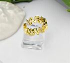 Custom Name Ring Thick 3mm Letters Stainless Steel Personalized Jewelry Initials