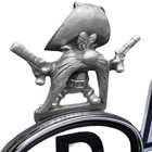 Hood Ornament Cartoon Coyote Gunner Car Hood Decoration Alloy Hood Decoration