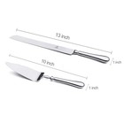 2 Piece Wedding Cake Knife And Server Set 18 10 Stainless Steel Cake Cutting    