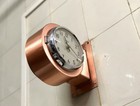 Refurbished Vintage Copper-coated Double-sided Post Mounted Citizen Wall Clock