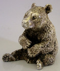 Good Sized Sterling Silver Panda Bear Animal Figure C1980