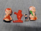 Vintage 1972 Flintstones Plush Knickerbocker Fred   Pebbles   Puppets   Extras