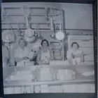 Civil Defense Feeding Training Photo Negative 1957 Ladies Showing Cooking Wares