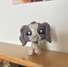 Lps Littlest Pet Shop Cocker Spaniel Dog  672 Authentic Purple Flower Eyes