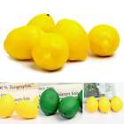 6 12pcs Artificial Faux Lemons Fake Fruit Yellow Lemon Kitchen Home Party Decor