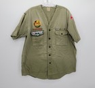 Vintage 60s Bsa Boy Scouts Of America Official Shirt Sanforized With Patches 