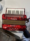 Vintage Hohner Student Ii Black Accordion 25 Key 12 Base With Case