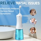 Nasal Irrigation System For Nasal Rinse  350ml Rechargeable Cordless Neti Pot   