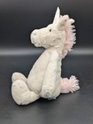 Jellycat Bashful Unicorn Medium 12  White Pink Plush Stuffed Animal