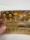 Vintage Celluloid Japan Carved Kabuki Mask Party Picks Barware