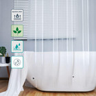 72 X 84 Clear Extra Long Shower Curtain Liner - 10 Gauge Eva Transparent Shower