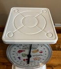 Vintage American Family Kitchen Food Scale   25lb White Farmhouse