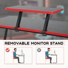 L-shaped Gaming Desk Corner Computer Table Sturdy Writing Workstation