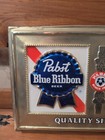 Vintage Pabst Blue Ribbon Beer Perpetual Calendar Sign Pbr Bar Man Cave Decor