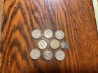 Eight George Vi Dimes And One Edward 5 Cent Piece  9 Canadian Coins In Total Lot