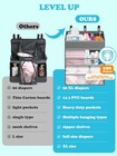 Hanging Diaper Caddy Organizer Crib Organizer   spacious Baby Girl boy Diaper