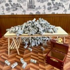 100pcs Dollhouse Miniaturs Cash Money  100 Bills Model 1 12 Tiny Accessories