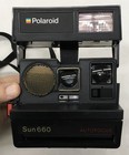 Vtg Polaroid Sun 660 Auto Focus Instant Camera Preowned Condition  Untested