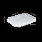 Large Silicone Tray Mold 7 6 x5 7  Irregular Rectangle Resin Coaster Resin Mold