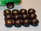 Hot Wheels Redline Red Line Hk Wheel Tire Lot Of 12 Large Bearing Style -new  